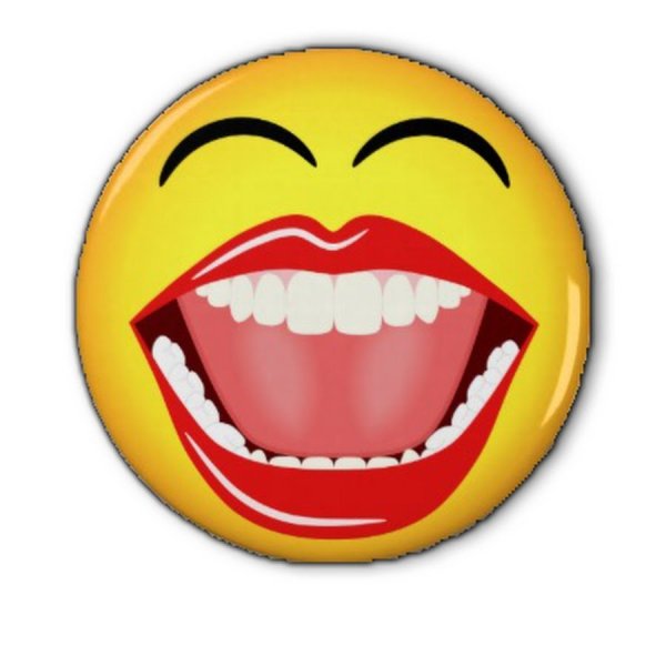 Смеющийся смайлик с зубами