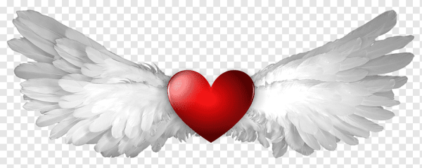 Сердечко с крыльями ангела