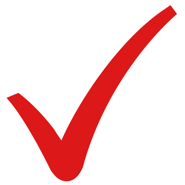 Оранжевая галочка на прозрачном фоне