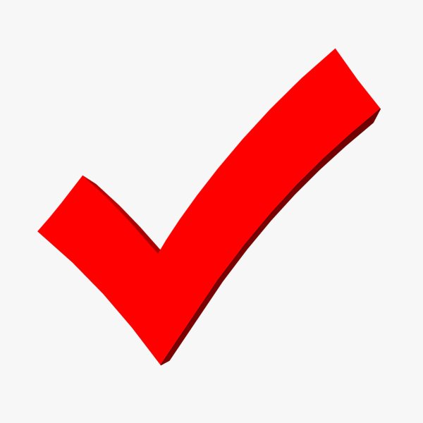 Красная галочка