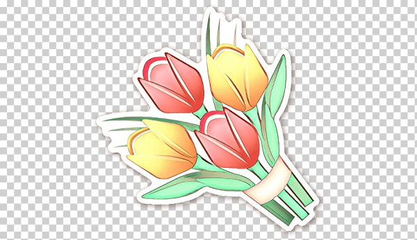 Наклейка тюльпаны