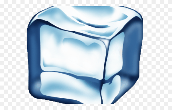 Кубик льда нарисованный