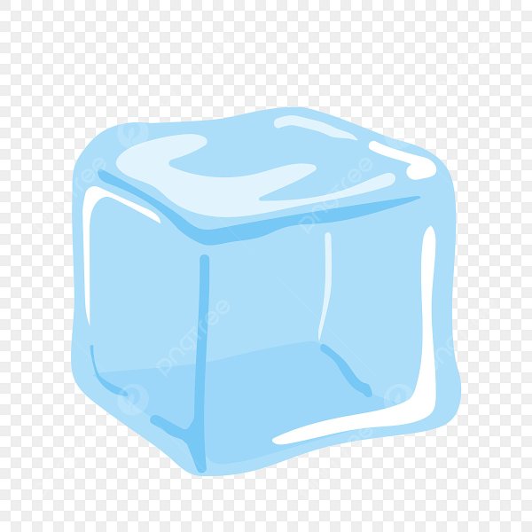 Кубик льда мультяшный