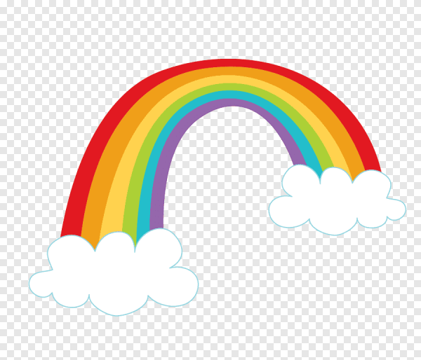 Облачко с радугой