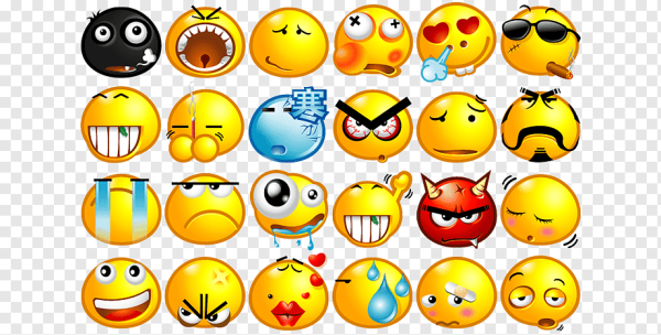 Смайлики разных цветов