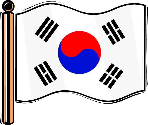 Флаг Кореи в круге