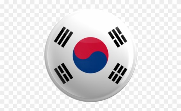 Флаг Южной Кореи круглый