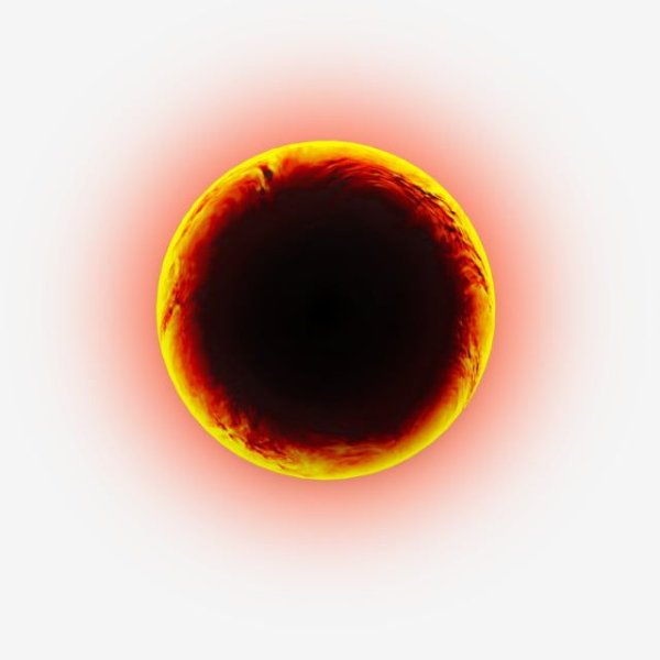 Черная дыра без фона