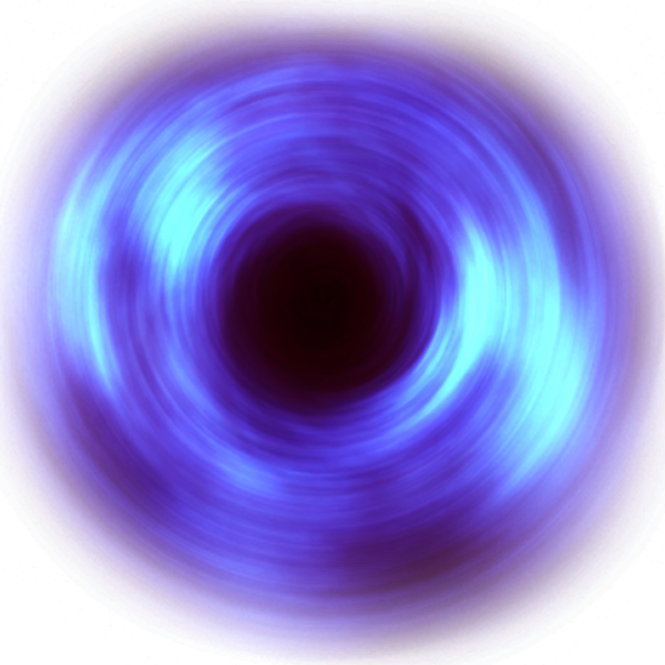 Черная дыра на белом фоне