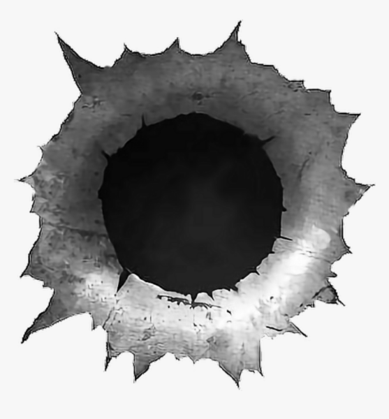 Пулевые отверстия в металле