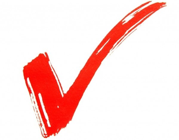 Красная галочка