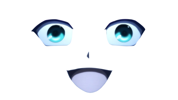Анимешные глаза на прозрачном фоне