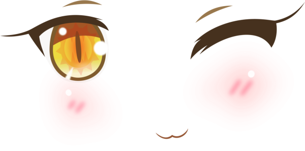 Анимешные глаза без фона