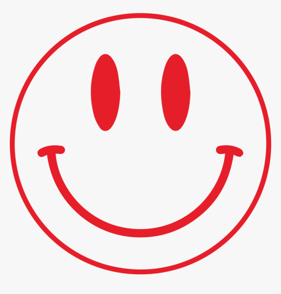 Смайл на Красном фоне