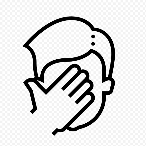 Рука лицо вектор