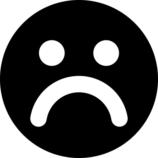 Черный смайлик