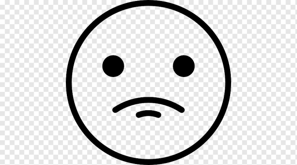 Грустный смайлик символ