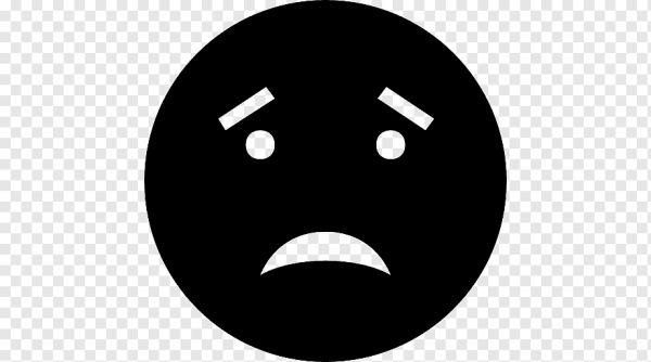 Черный смайлик