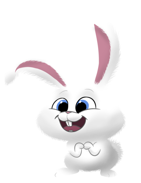 Зайчик выглядывает