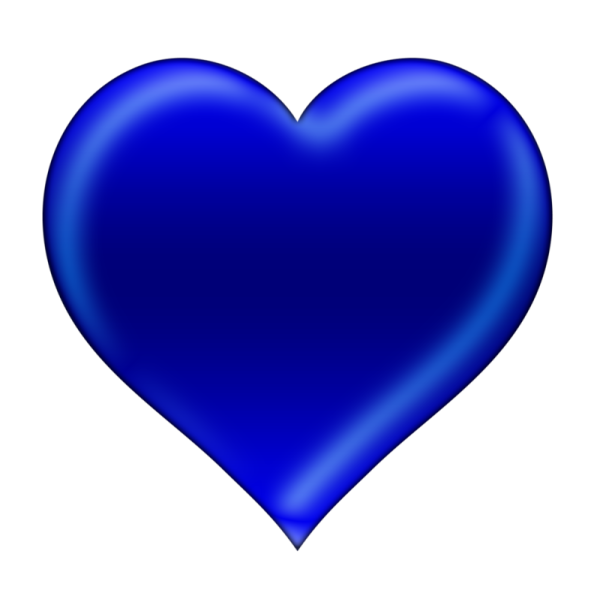 Сердце синее