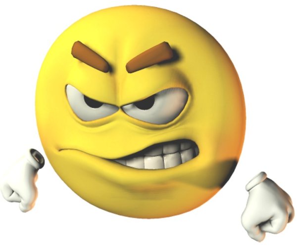 Смайлик злится