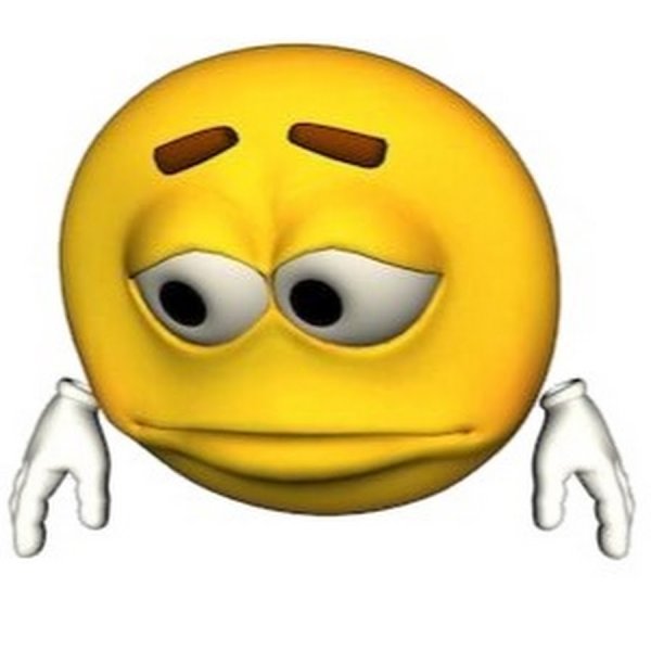 Жёлтый эмодзи 3д