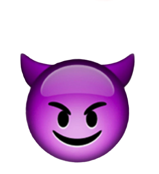 Эмодзи фиолетовый демон