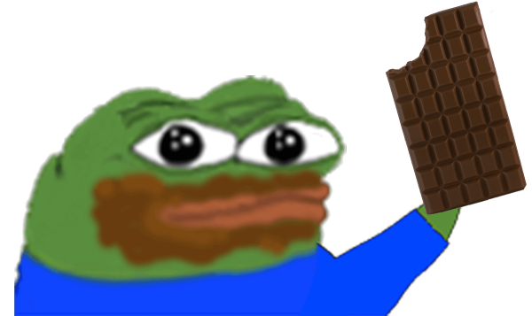 Пепе измазанный рот лягушка