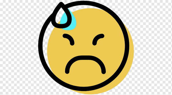 Значок грустный смайлик