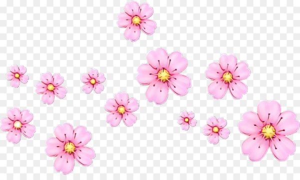 Эмодзи цветочек на прозрачном фоне