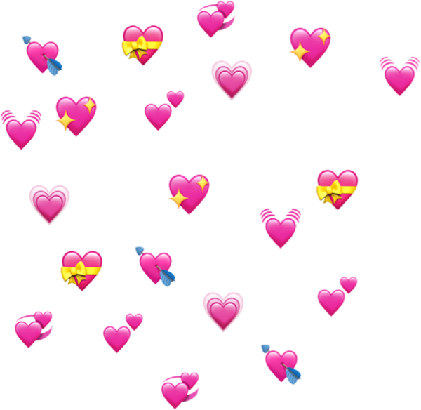 Сердечки над головой