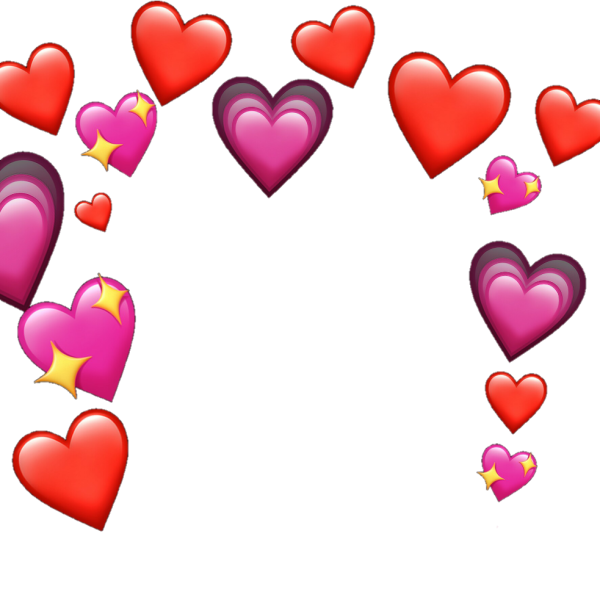 Сердечки над головой