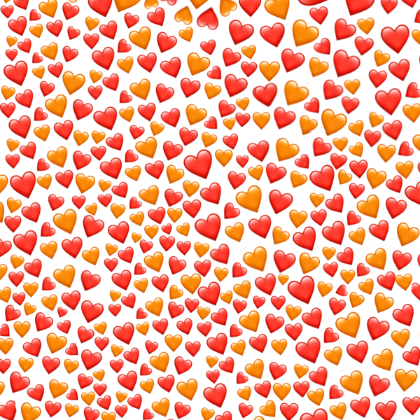 Много сердечек