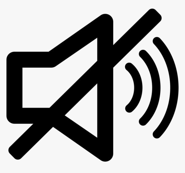 Значок выключенного звука