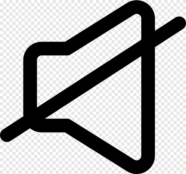 Значок перечеркнутого динамика