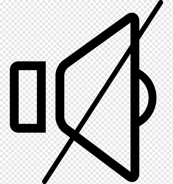 Знак выключения звука