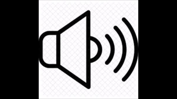 Значок динамика без фона