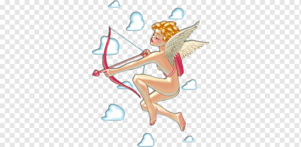 Купидон рисунок в пейнт