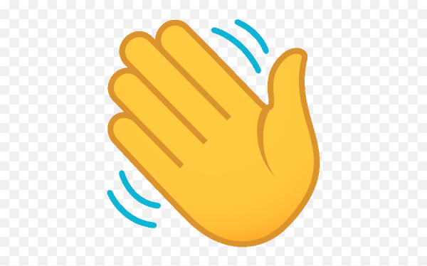 Машет рукой