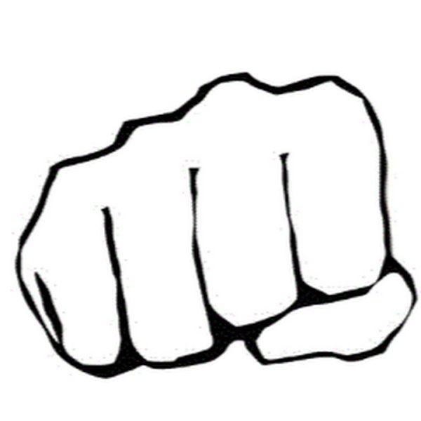 Трафарет кулак