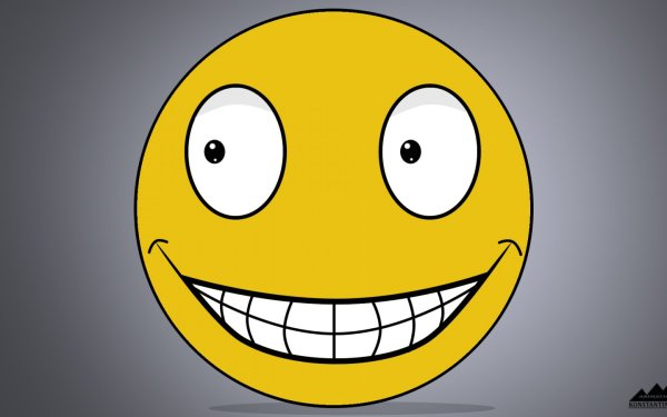 Смайлик с широкой улыбкой
