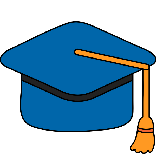 Эмодзи шляпа выпускника