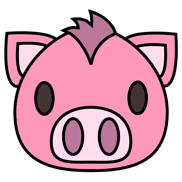 Эмодзи свинья