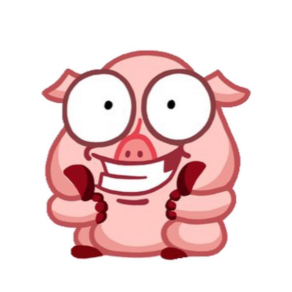 Свинюшка стикер