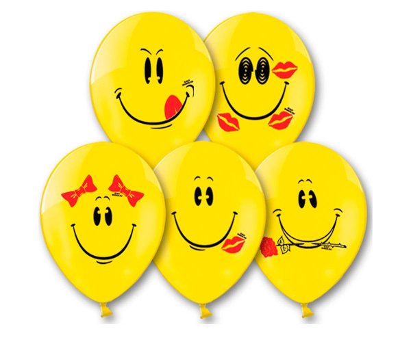Воздушные шары смайлики
