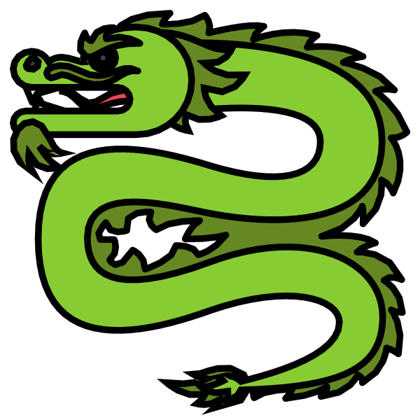 Китайский зеленый дракон ЭМОДЖИ