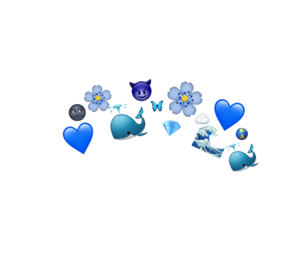 Голубые эмодзи