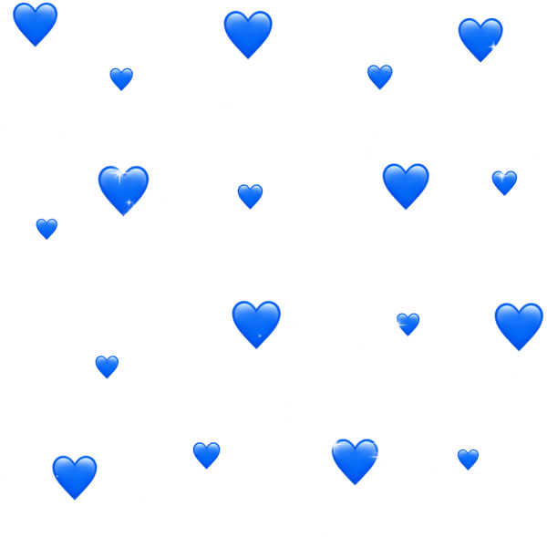 Голубое сердечко на белом фоне