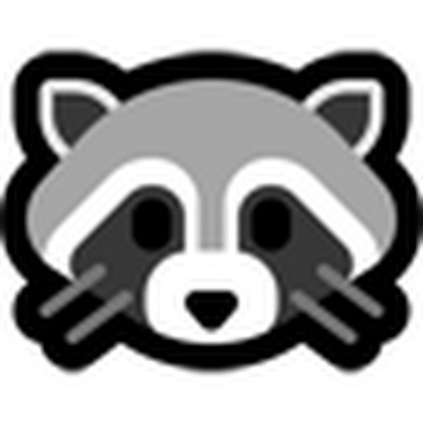 Морда енота смайлики