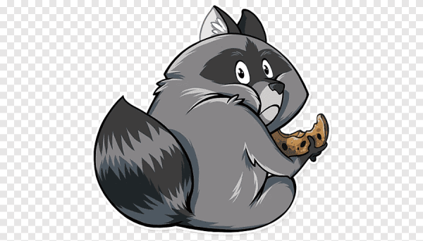 Енот наклейка